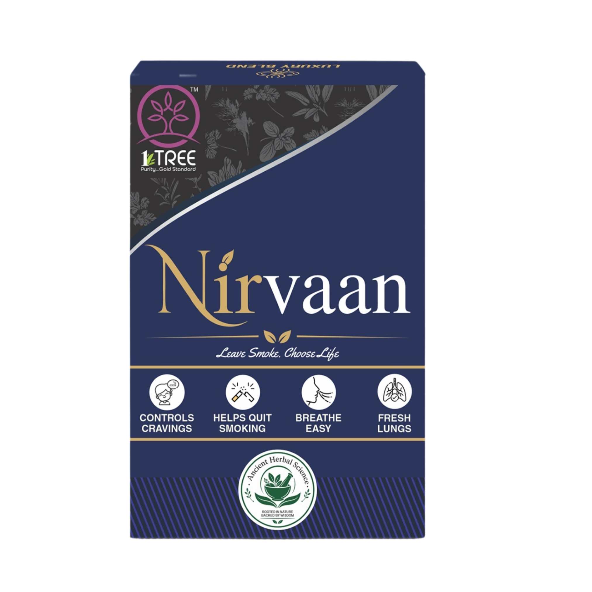 1 Tree Nirvaan Herbal Smoking Cigarettes