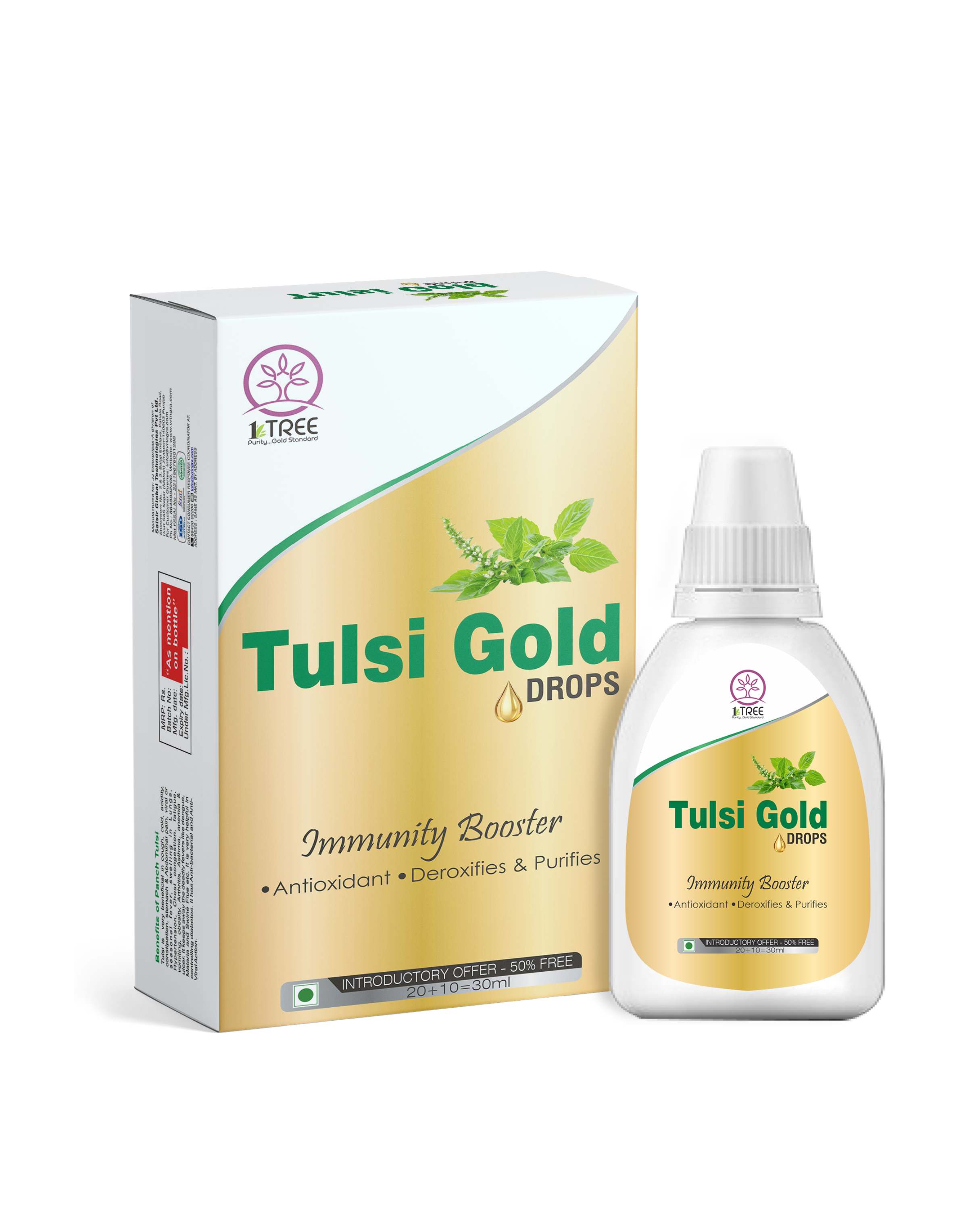 1 Tree Tulsi Gold Drops